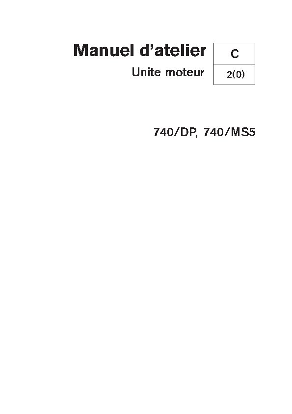 7733444 M.ATELIER 740-DP & 740-MS5 Moteur